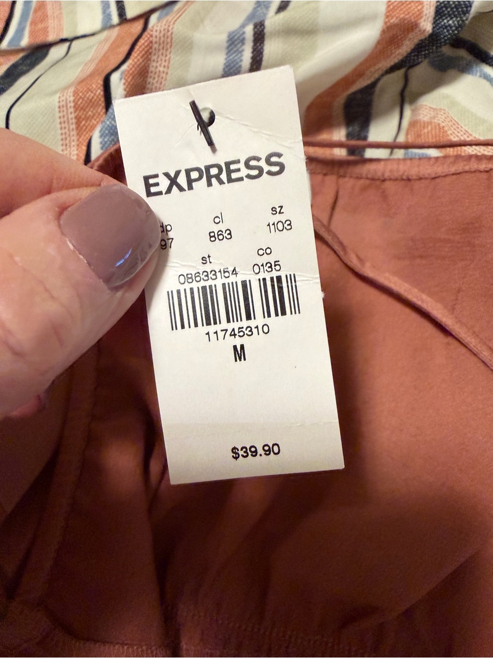 Express Rust-Brown Wrap Camisole - Picture 4 of 4
